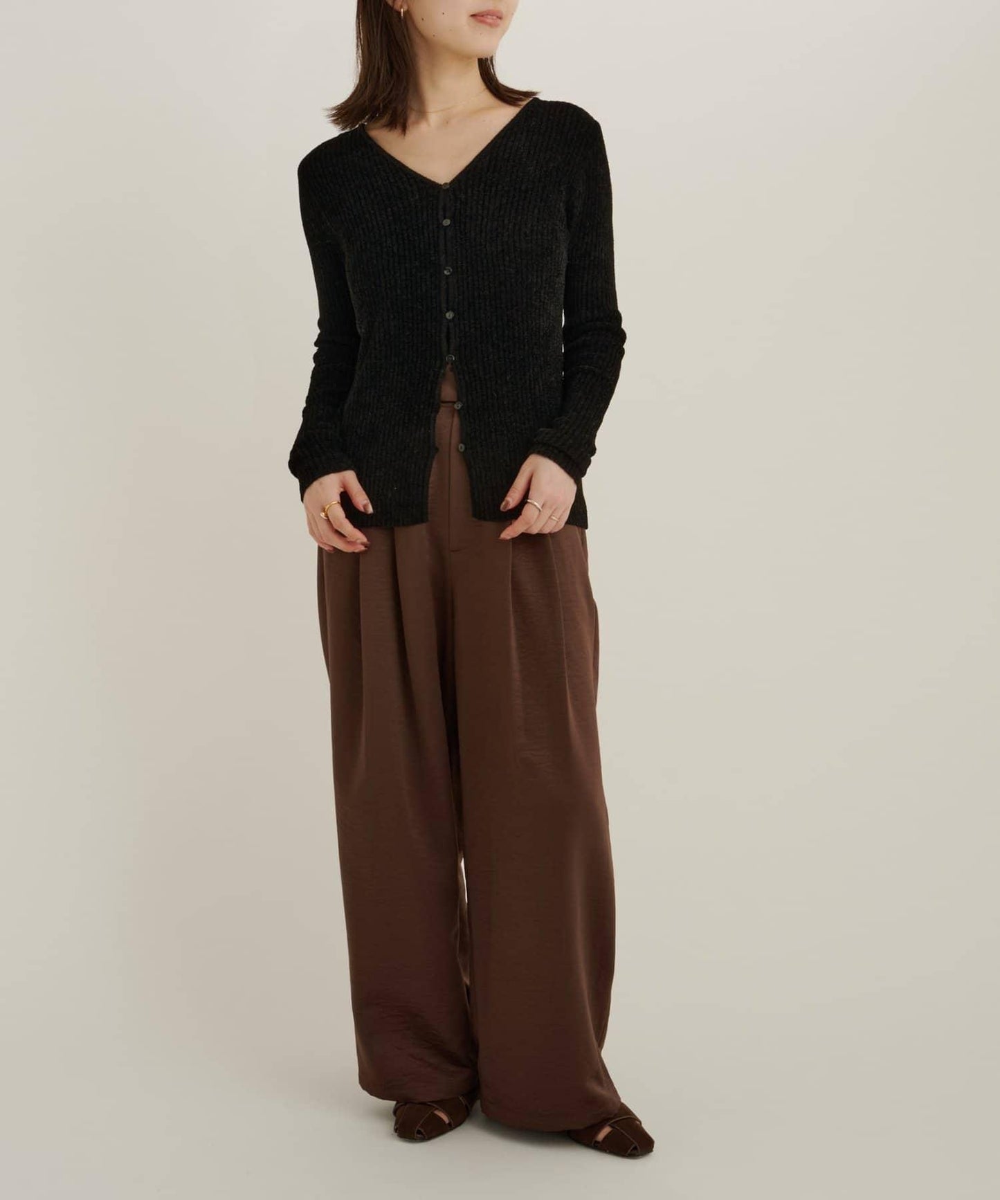 【sato企劃】緞面長褲