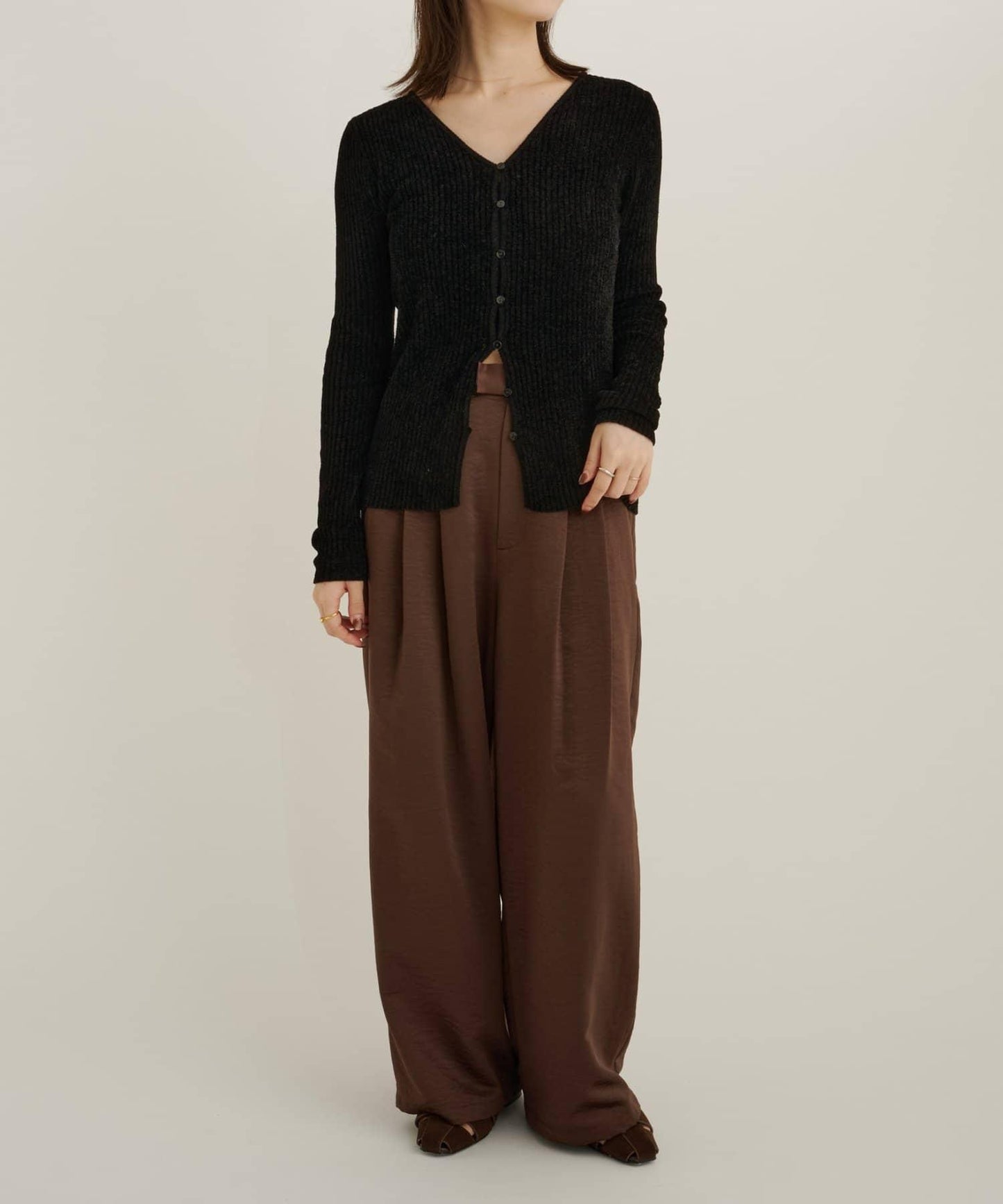 【sato企劃】緞面長褲