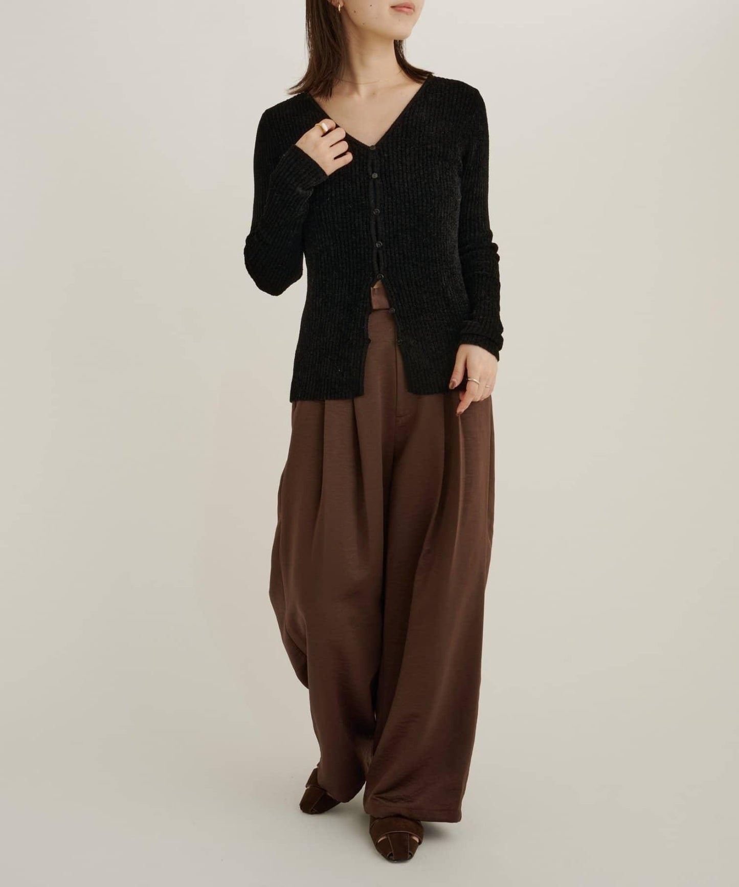 【sato企劃】緞面長褲