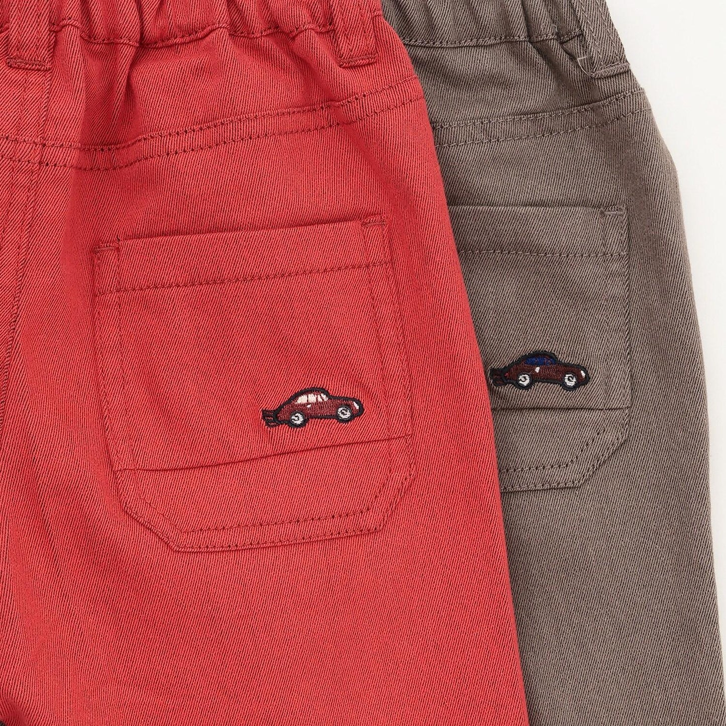 彈力斜紋錐形褲