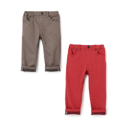 彈力斜紋錐形褲