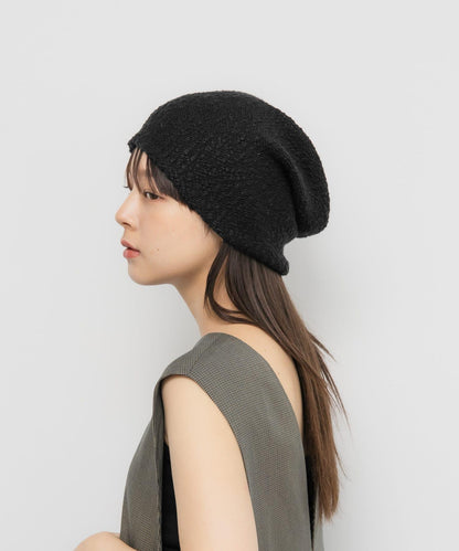 易穿針織毛線帽