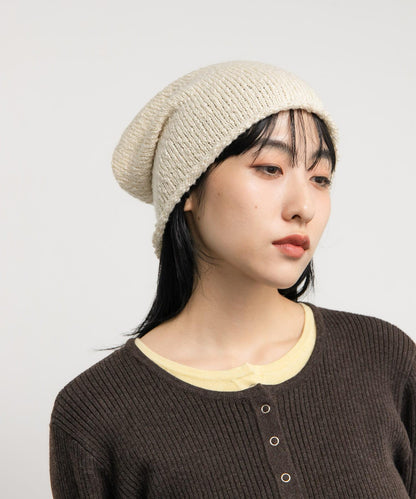 易穿針織毛線帽