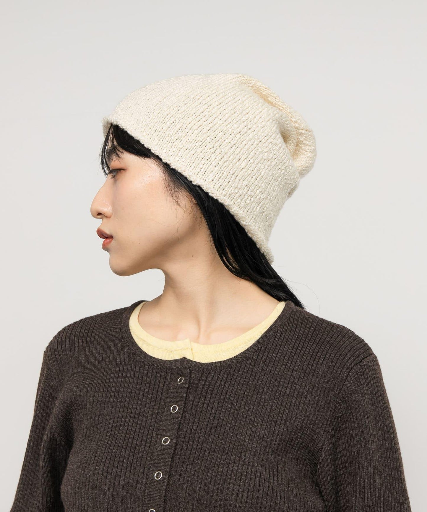 易穿針織毛線帽