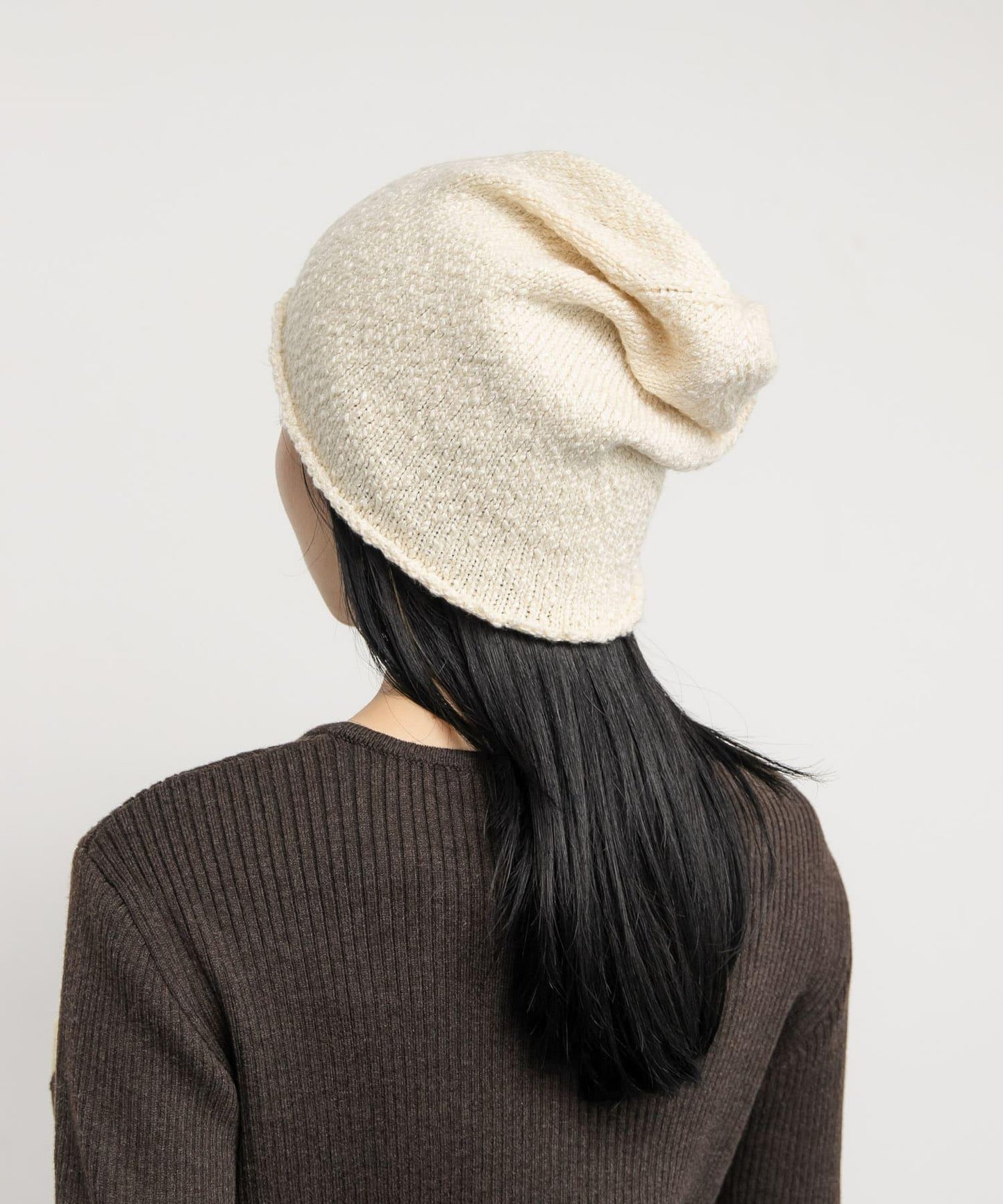 易穿針織毛線帽