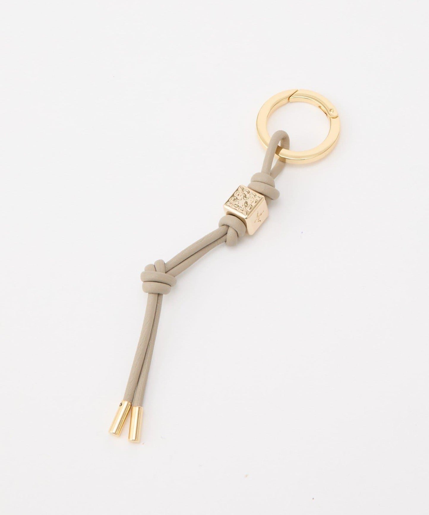 【結飾造型×金屬配件】皮革繩包包掛飾