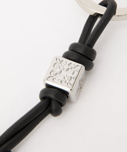 【結飾造型×金屬配件】皮革繩包包掛飾