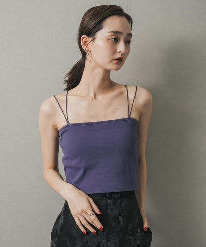 短款帶胸墊吊帶背心