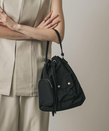 防潑水2WAY多功能口袋尼龍包