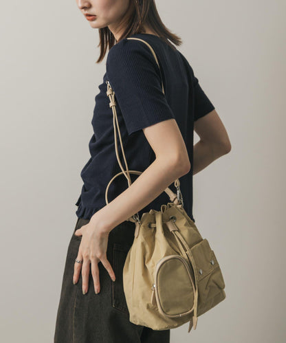 防潑水2WAY多功能口袋尼龍包