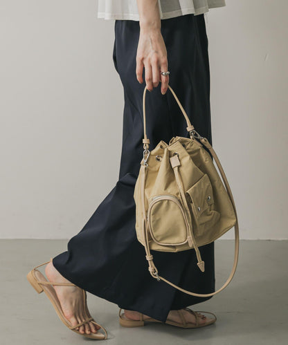 防潑水2WAY多功能口袋尼龍包