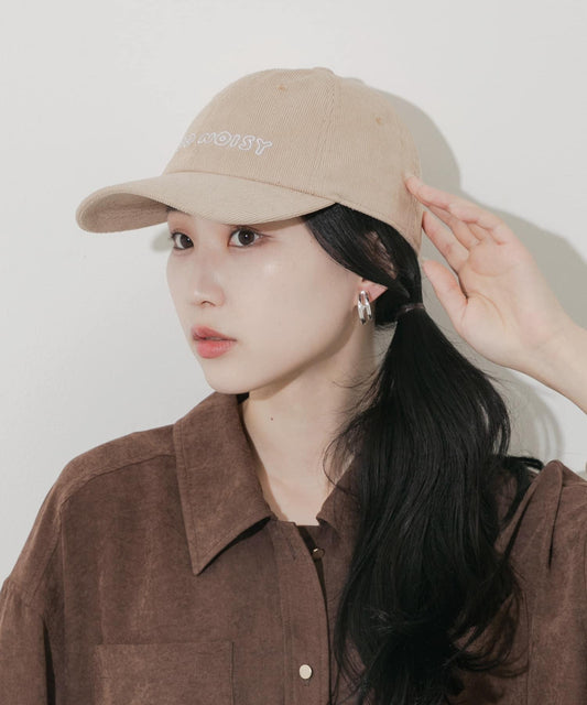 燈芯絨標誌棒球帽