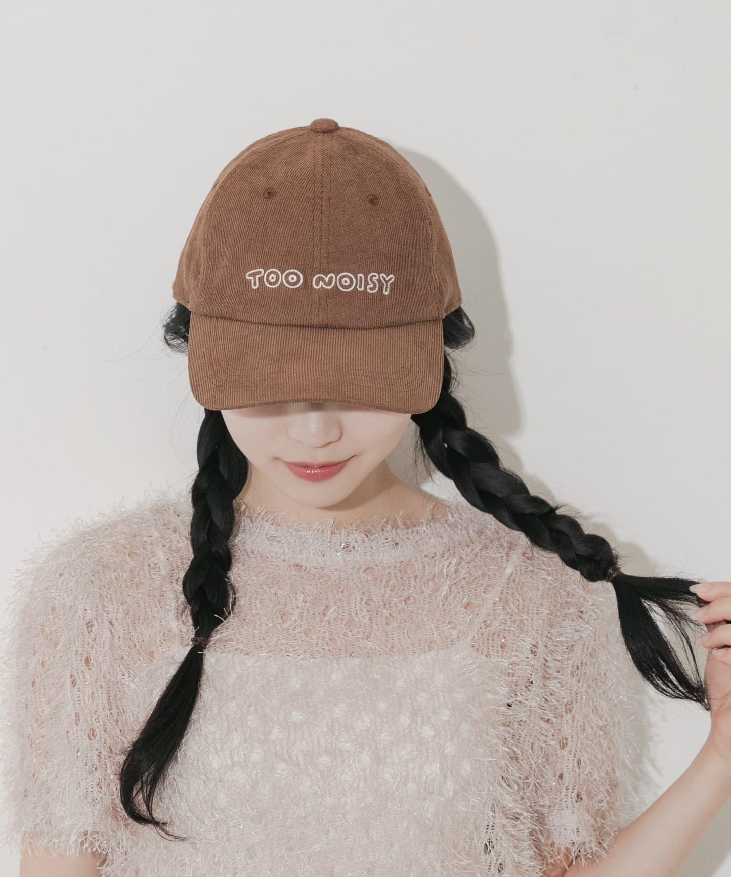 燈芯絨標誌棒球帽