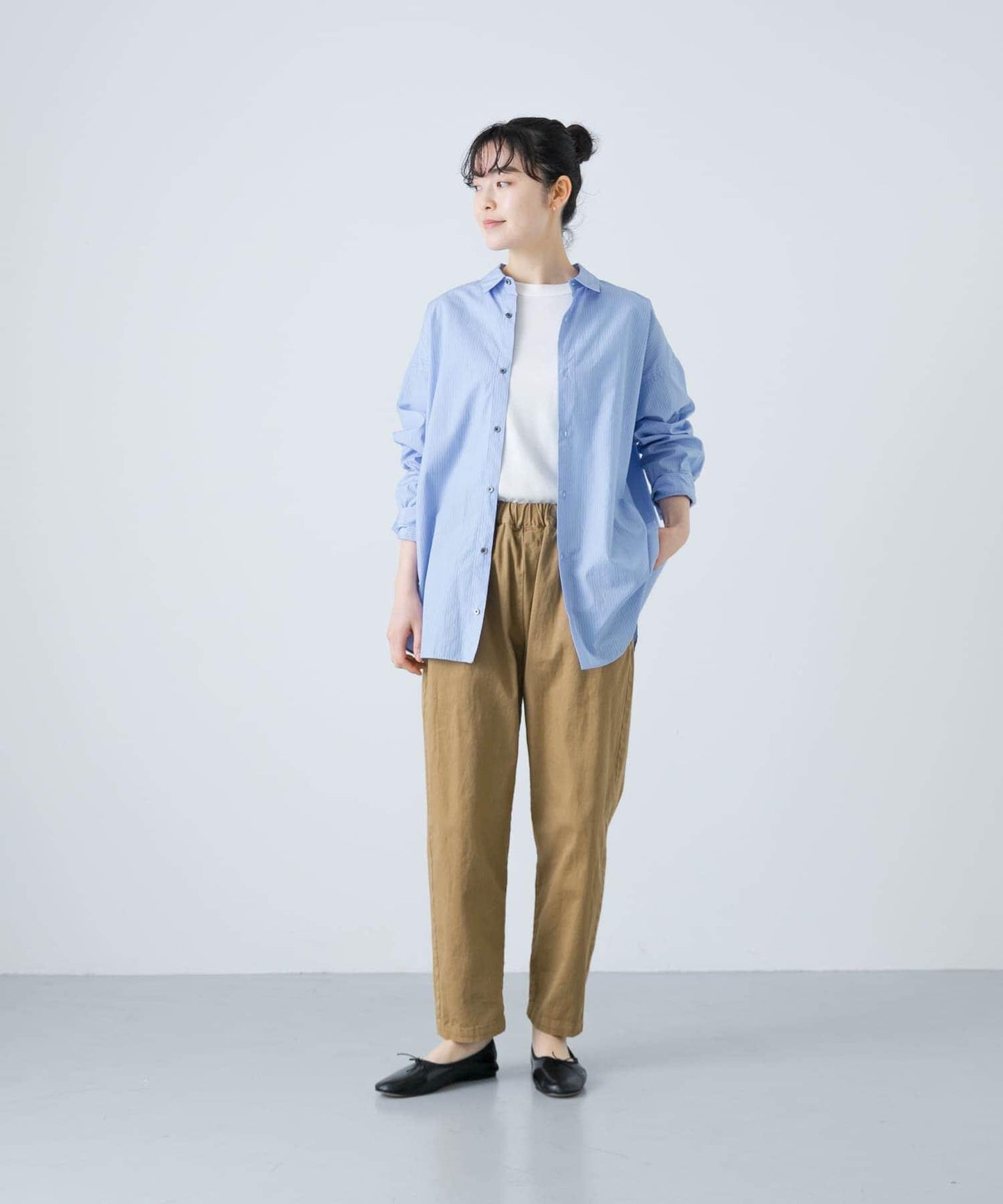棉質彈力休閒褲