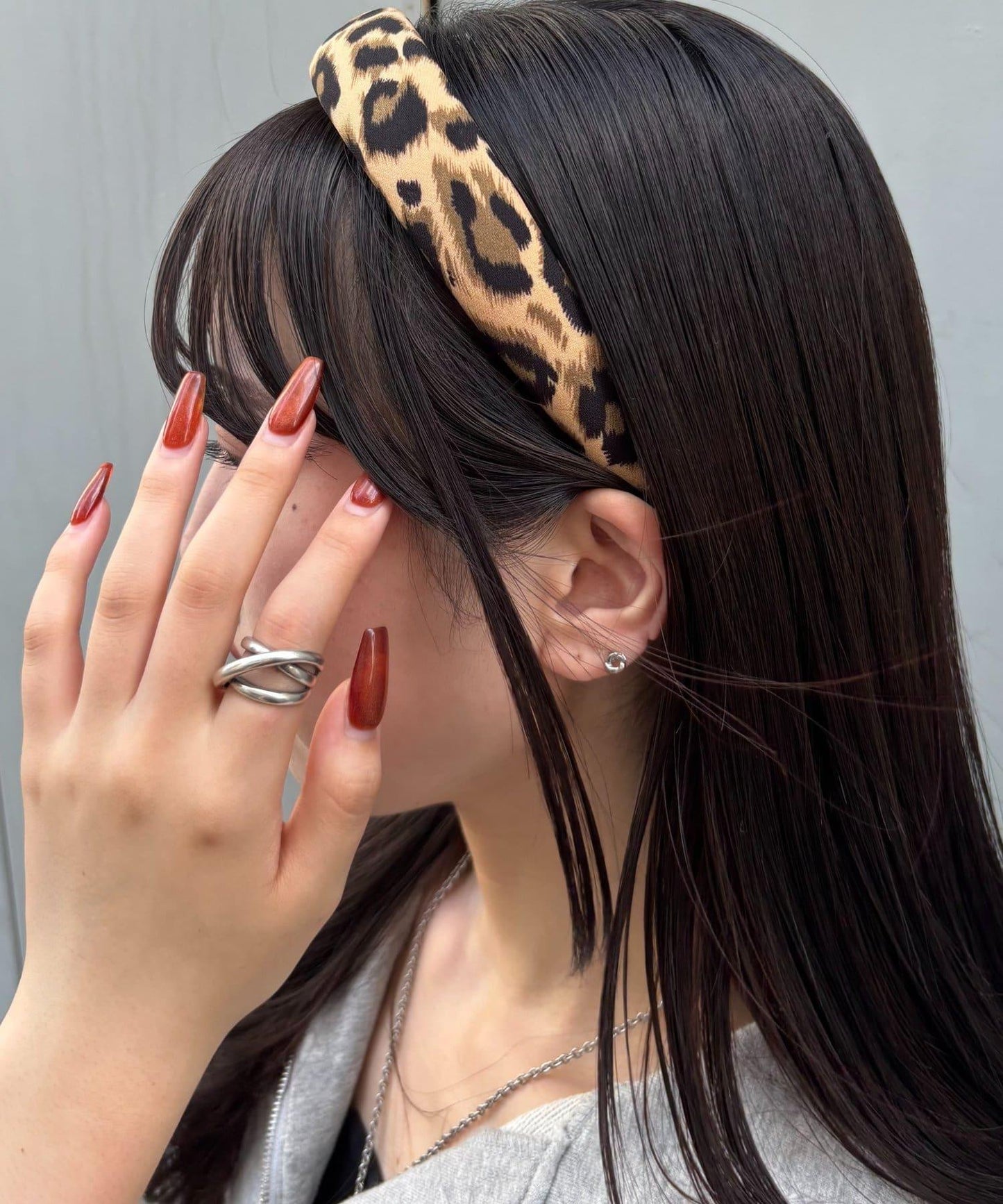 豹紋髮箍