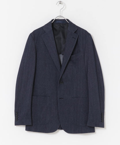 LIFE STYLE TAILOR 牛仔風針織夾克