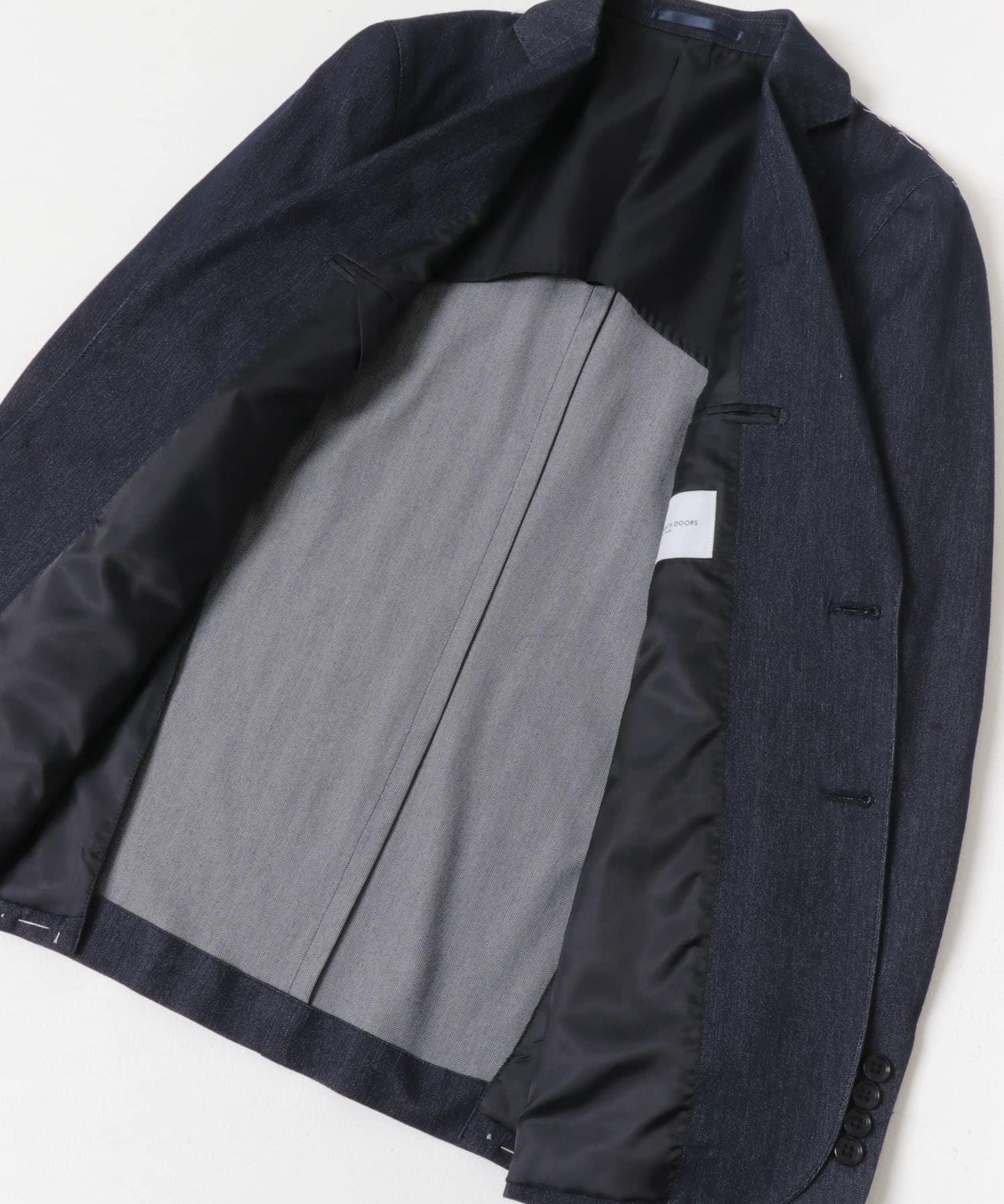 LIFE STYLE TAILOR 牛仔風針織夾克