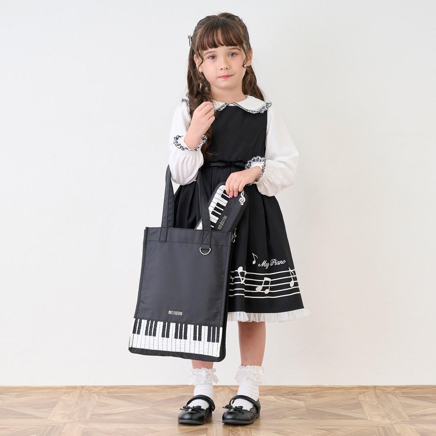 鋼琴圖案托特包