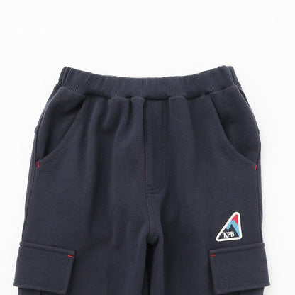 內配色加絨工裝褲