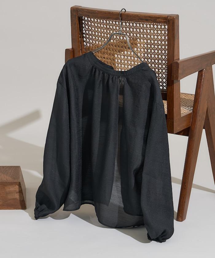 泡芙袖蝴蝶結兩穿襯衫