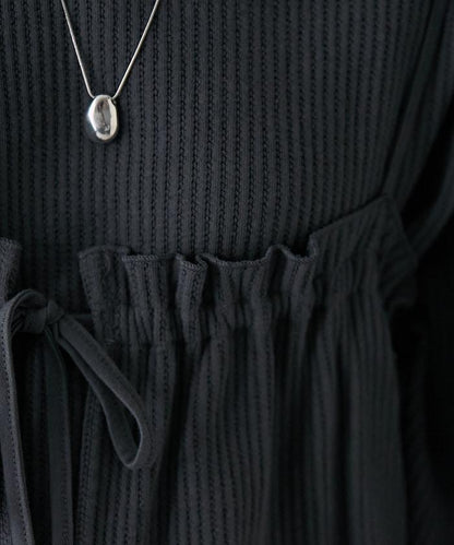 【套裝商品】華夫格長袖T恤與吊帶背心套裝