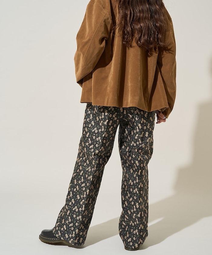 花卉提花長褲＜可搭配套裝＞