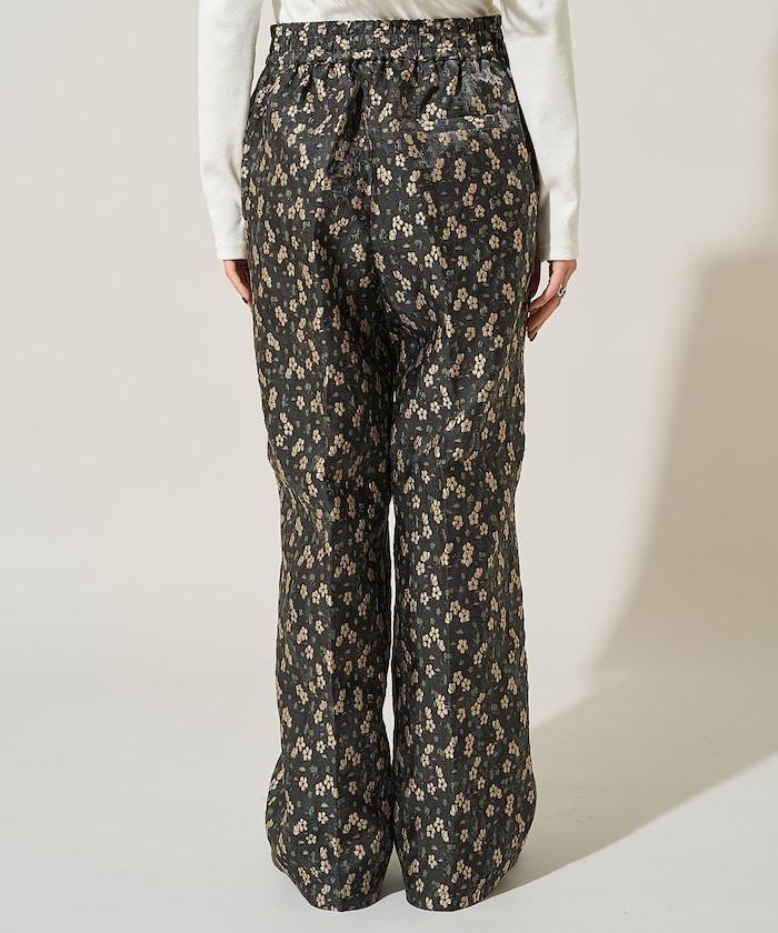 花卉提花長褲＜可搭配套裝＞