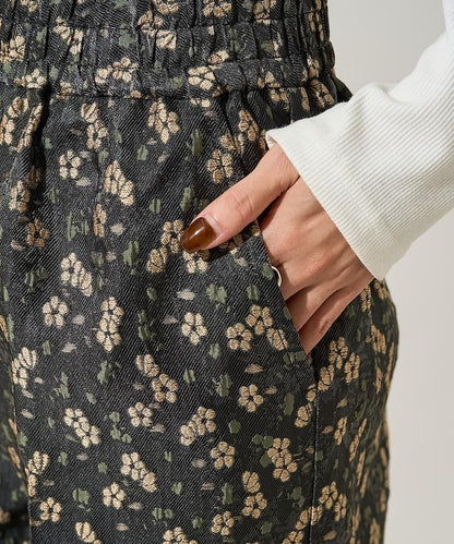 花卉提花長褲＜可搭配套裝＞