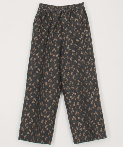 花卉提花長褲＜可搭配套裝＞