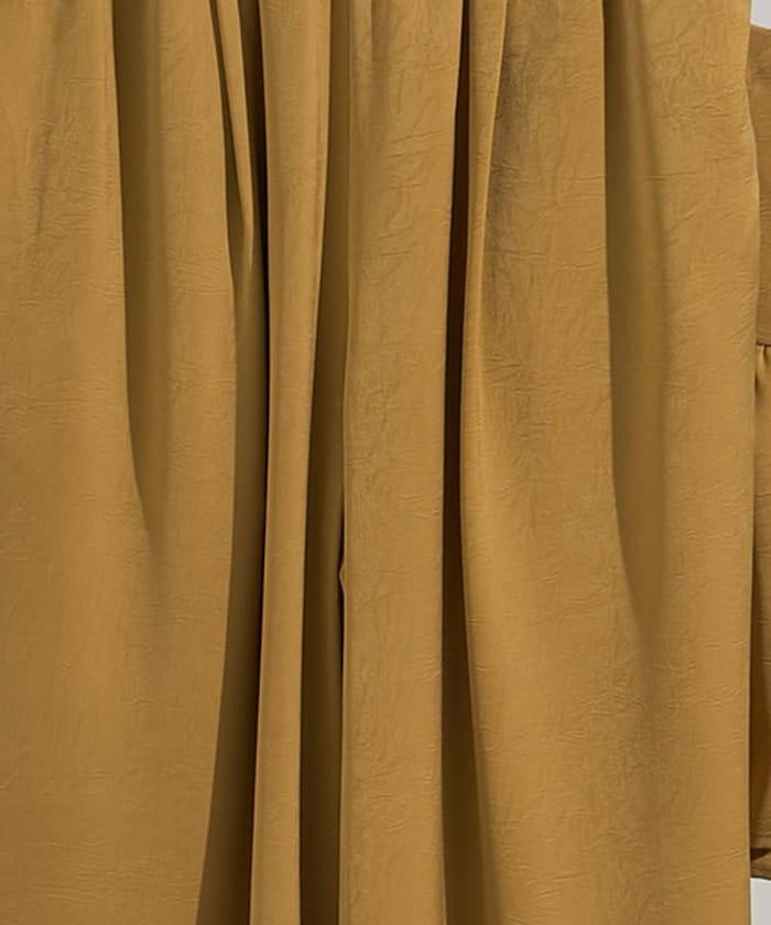 緞面褶皺休閒長褲<可搭配套裝>