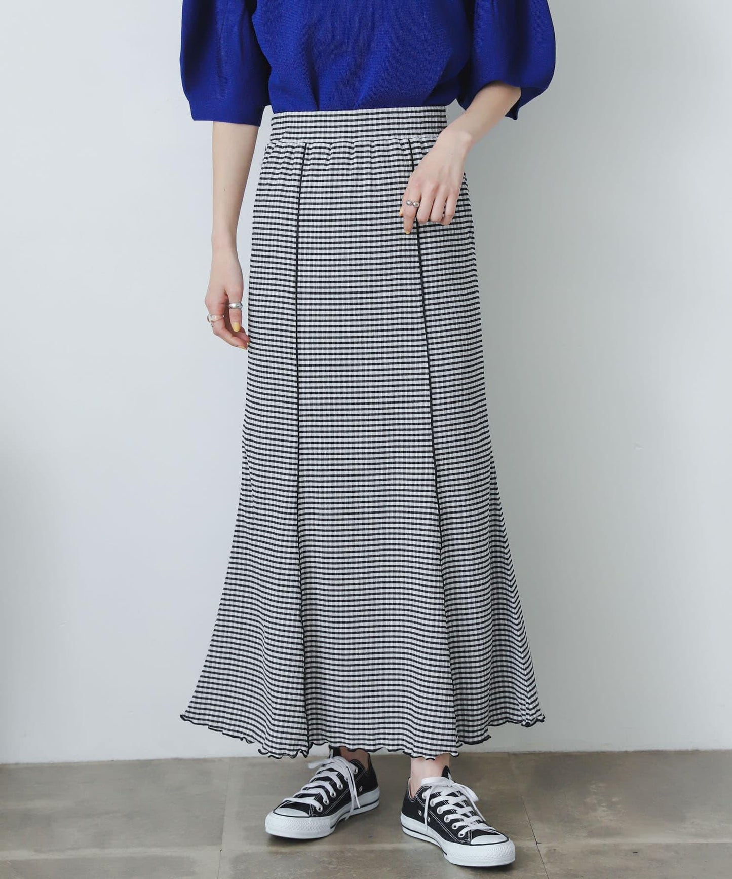 格紋美人魚裙