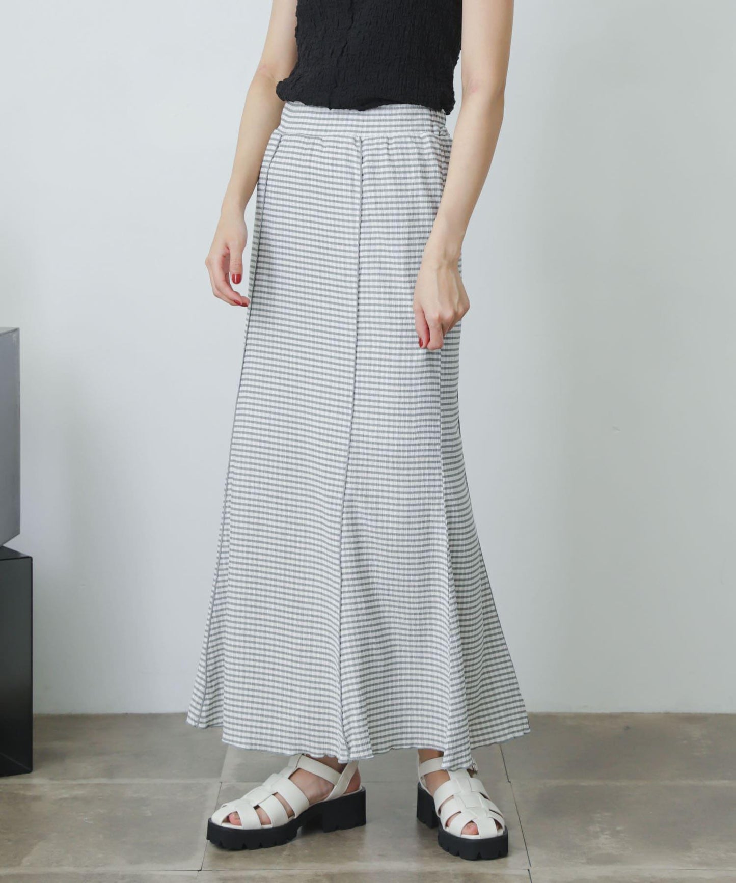 格紋美人魚裙