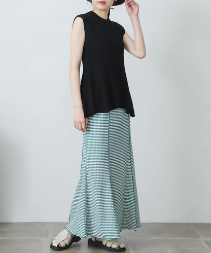 格紋美人魚裙