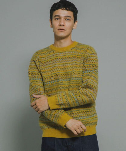 費爾島花紋針織套頭衫