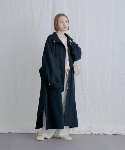 立領圈圈呢大衣