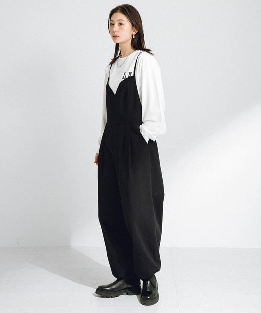 棉質吊帶連體褲