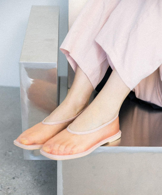 褶皺網面女鞋