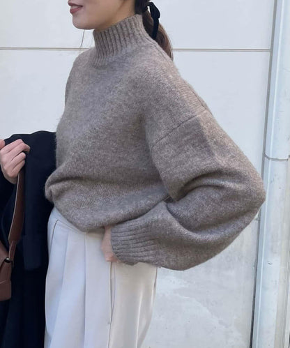 犛牛絨高領針織衫