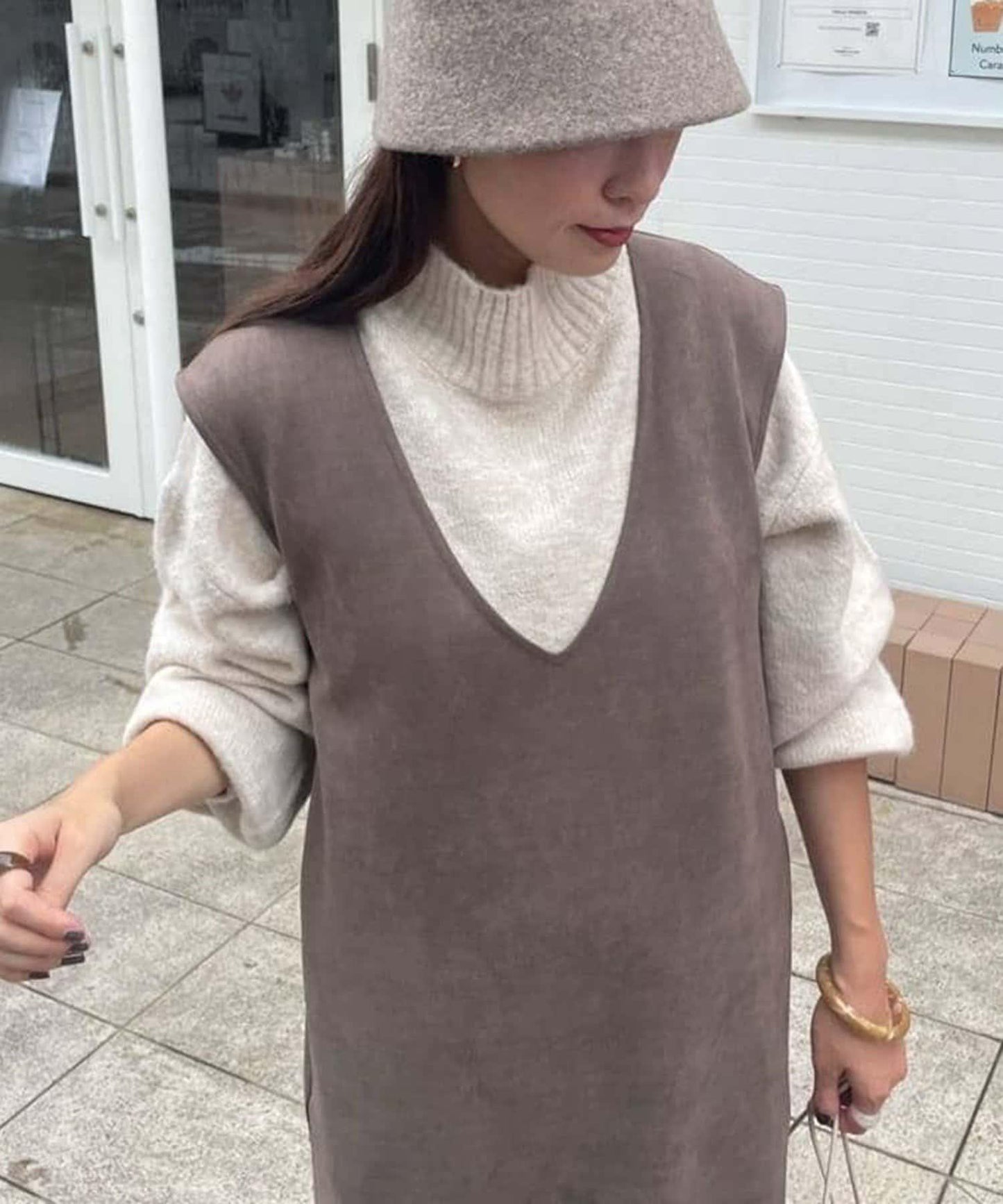 犛牛絨高領針織衫