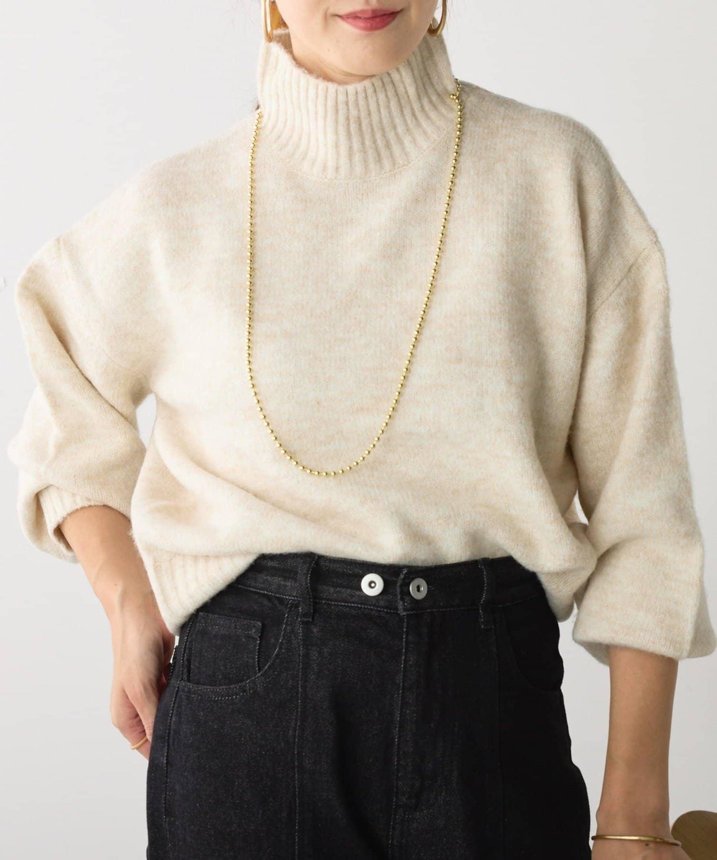 犛牛絨高領針織衫