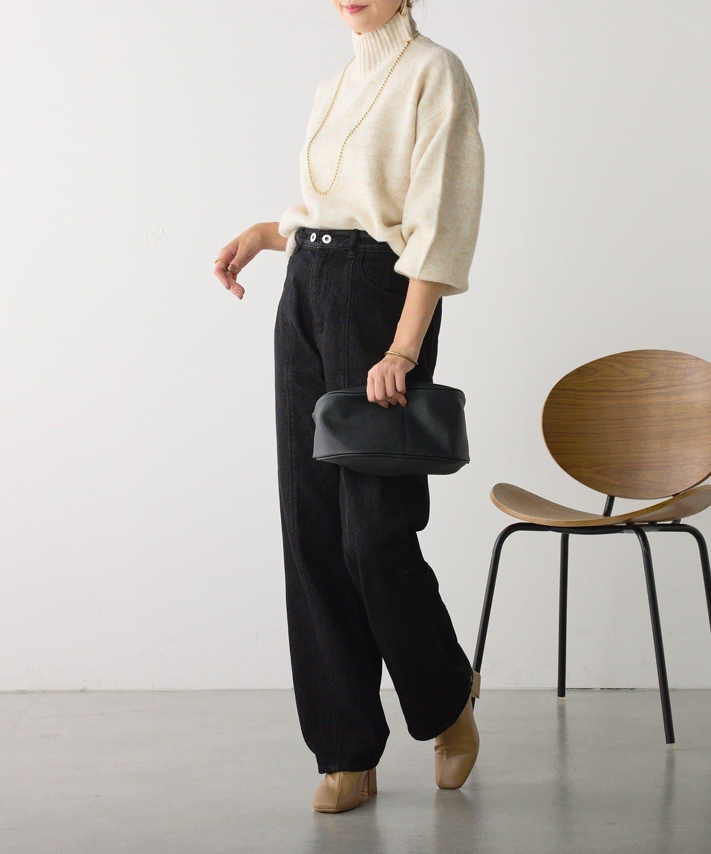 犛牛絨高領針織衫