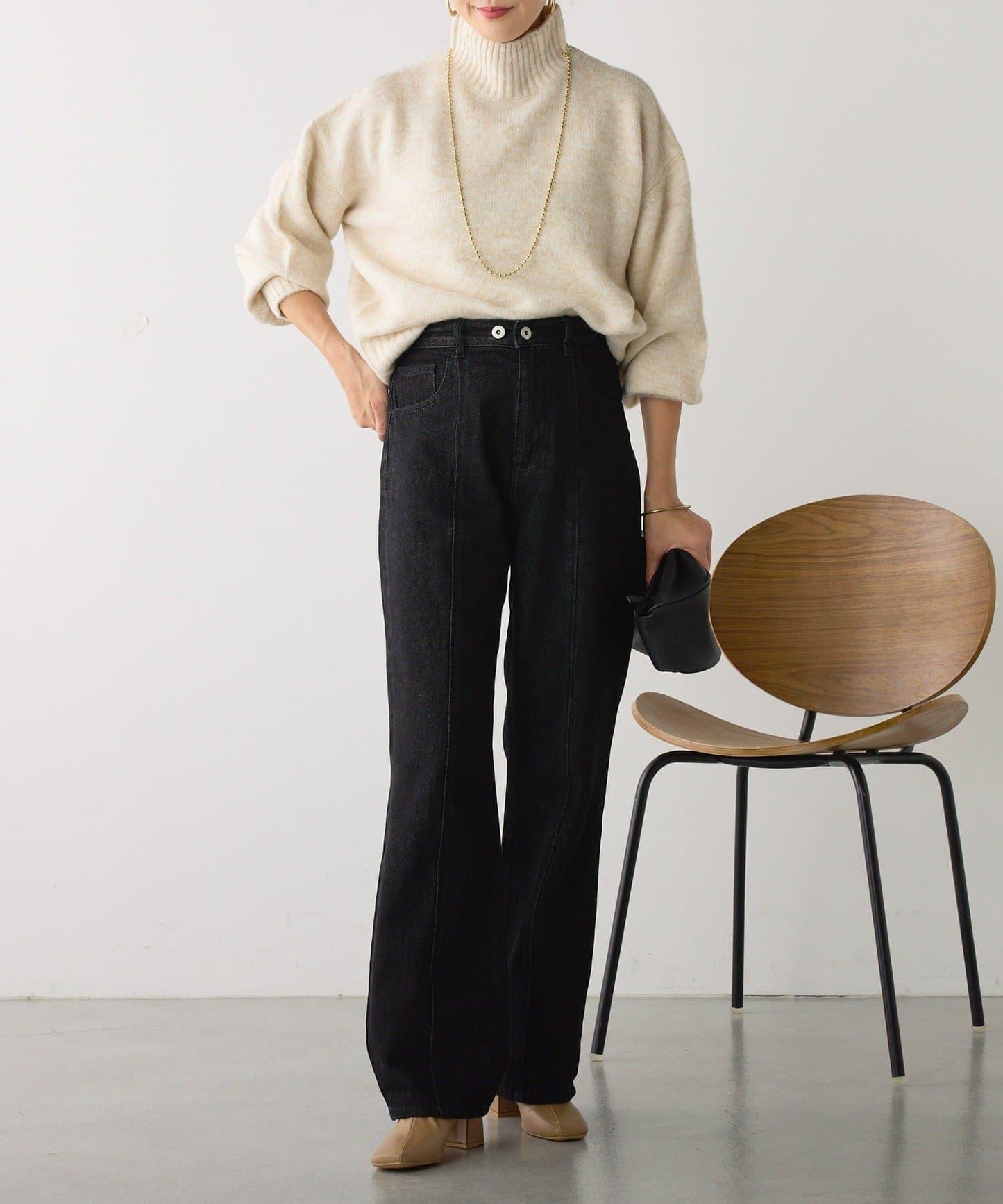 犛牛絨高領針織衫