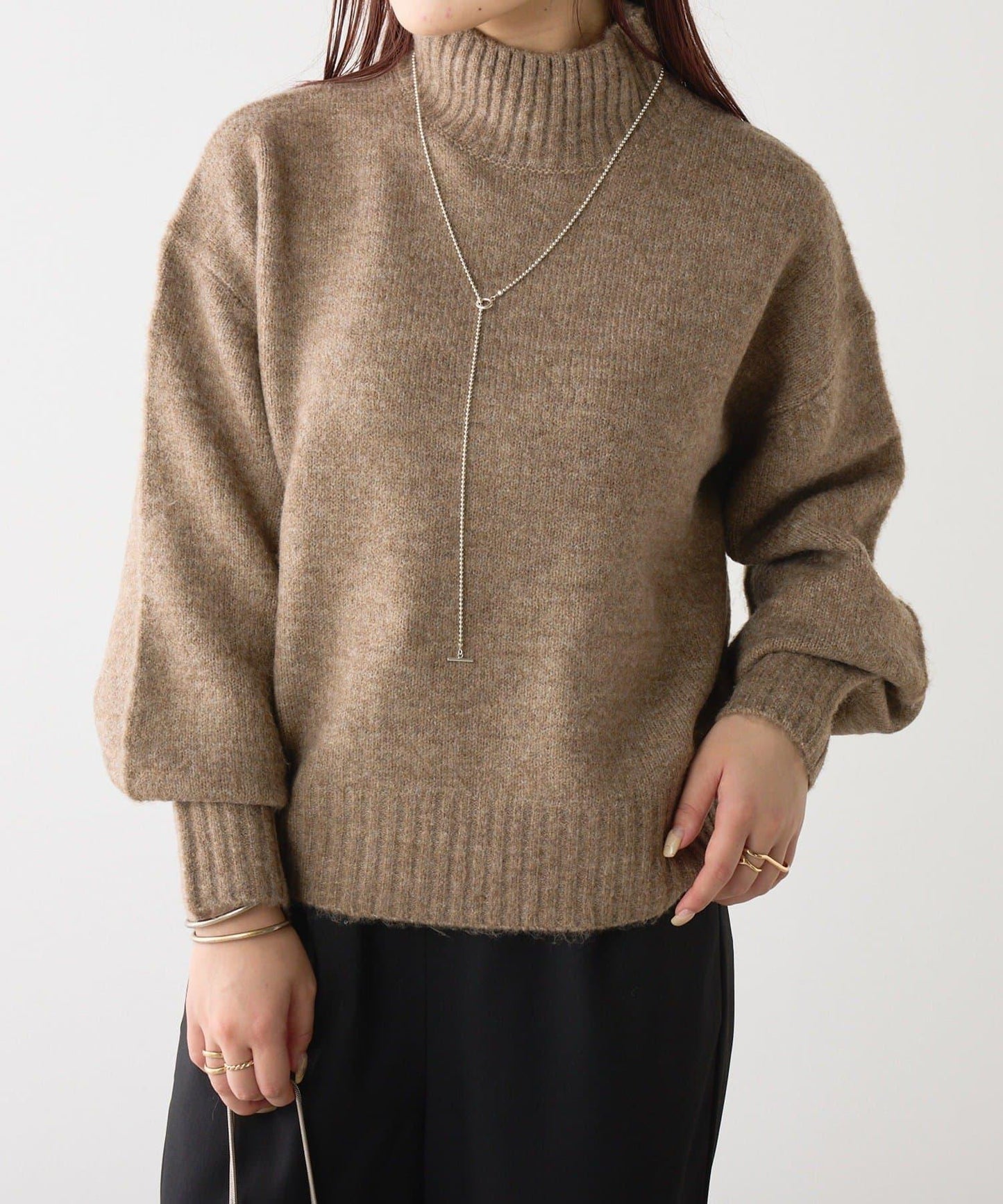 犛牛絨高領針織衫