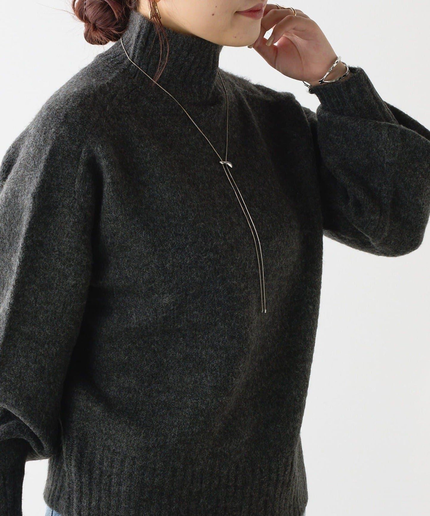 犛牛絨高領針織衫