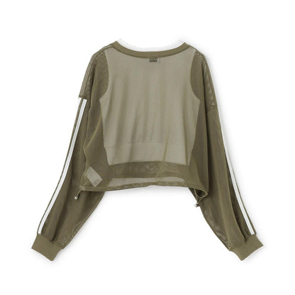 【LTXC】帶內搭網紗T恤