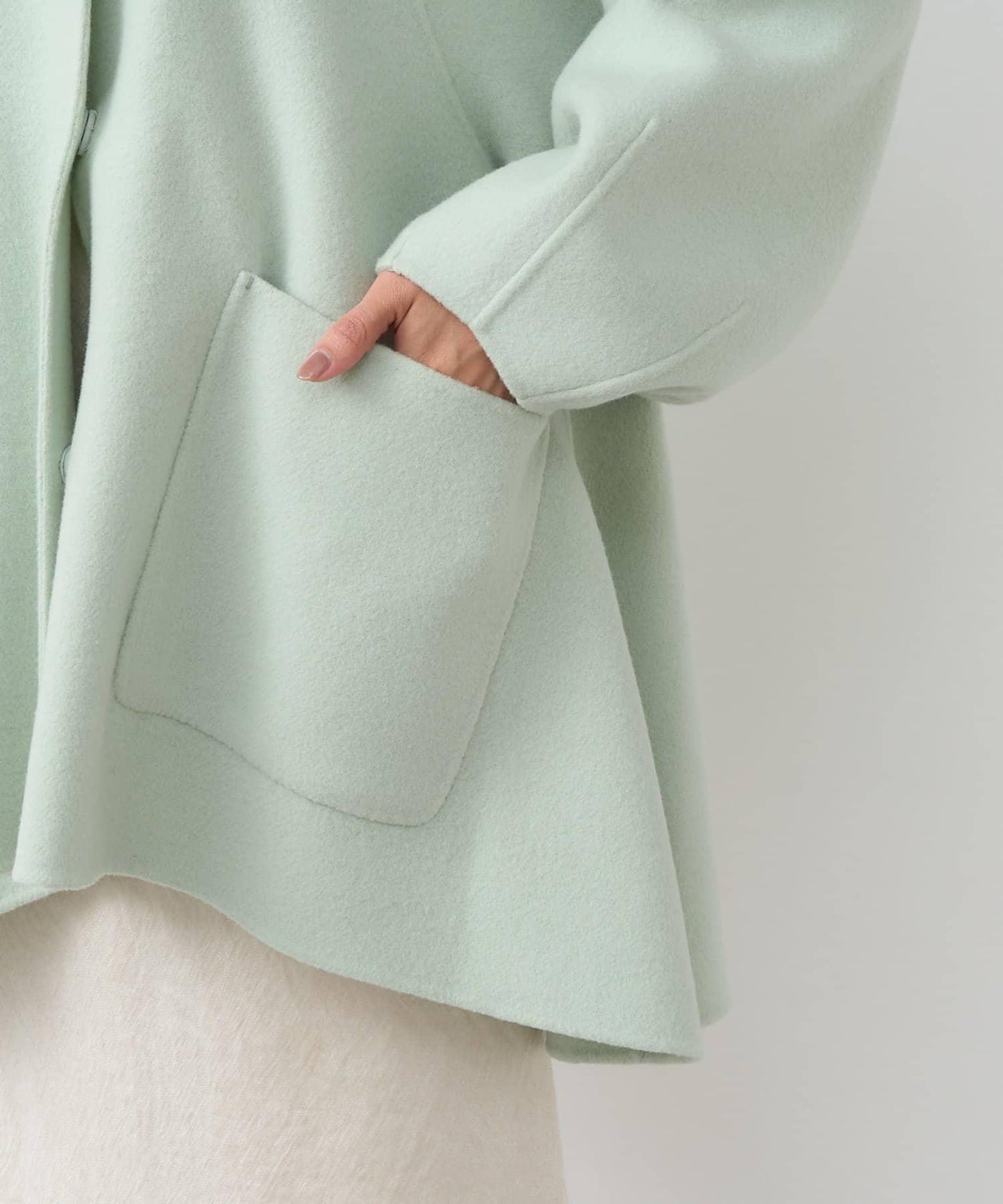 【miki監修配色・復刻】輕薄插肩喇叭袖大衣