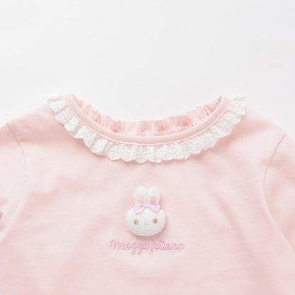 帶兔子玩偶長袖T恤