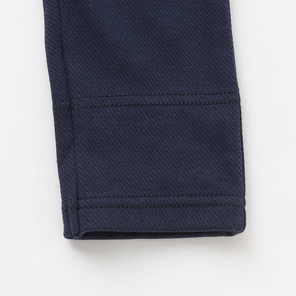 電車刺繡針織斜紋長褲