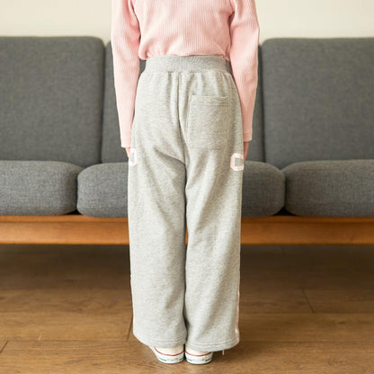 【可成套搭配】【防起球內襯】蝴蝶結裝飾寬腿褲