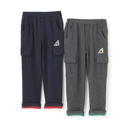 內配色加絨工裝褲